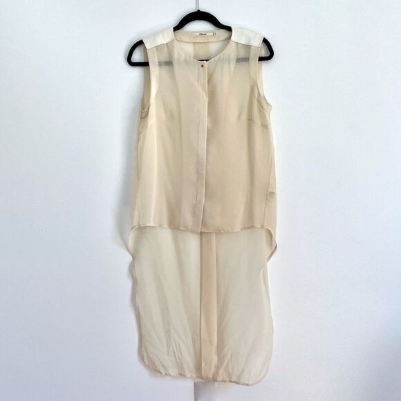 J Brand High-Low Sleeveless Shirt - Picture 1 of 9